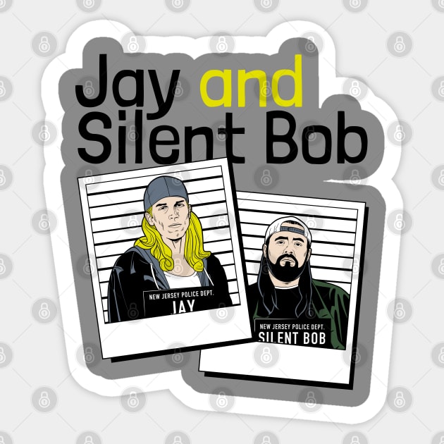 Jay and Silent Bob Sticker by WizzKid